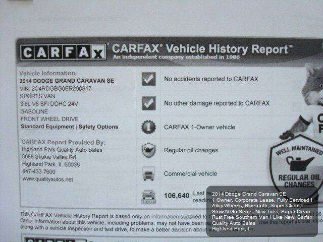 2014 Dodge Grand Caravan SE 4dr Mini-Van